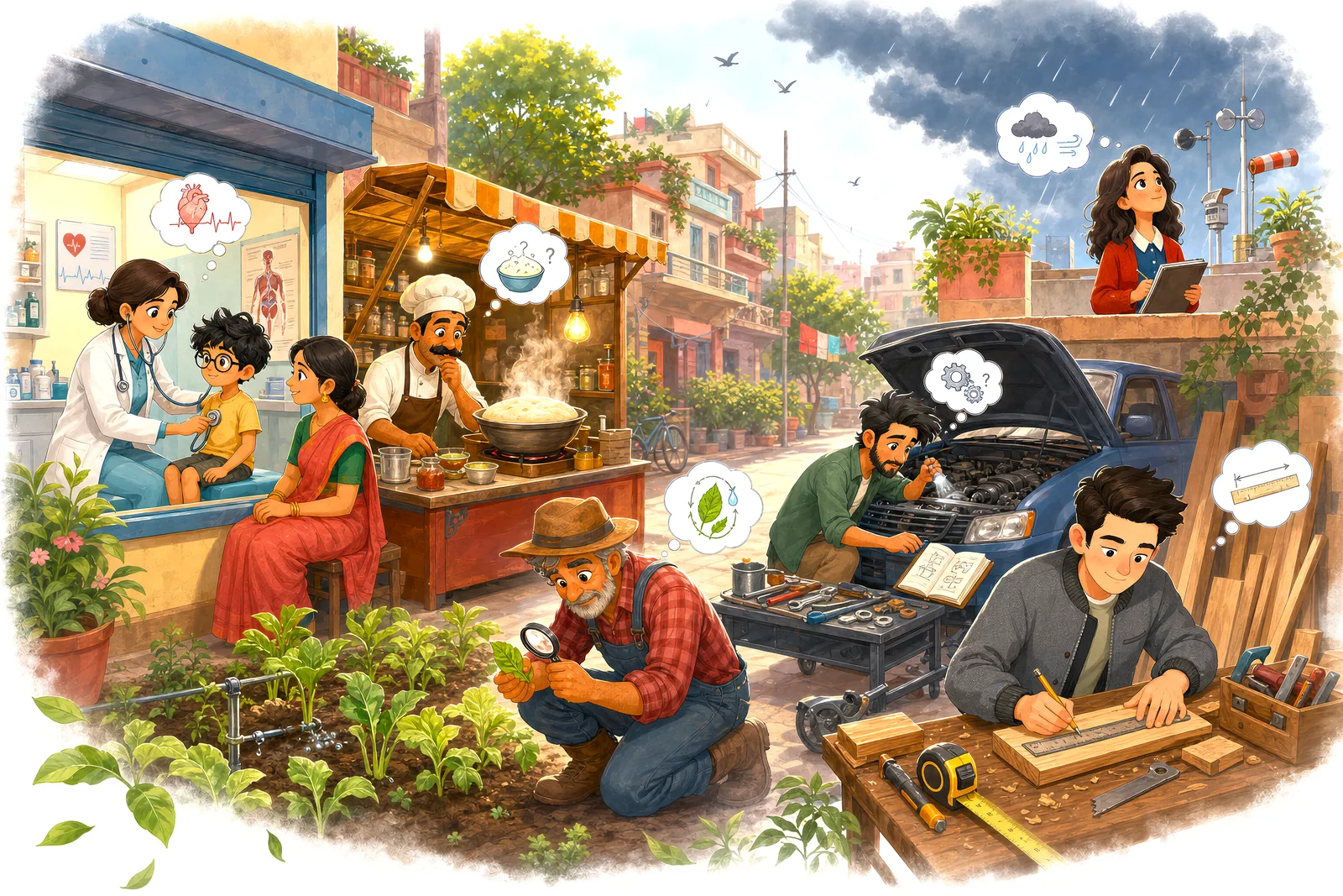 Science is everywhere — doctors, chefs, farmers and mechanics all use it.