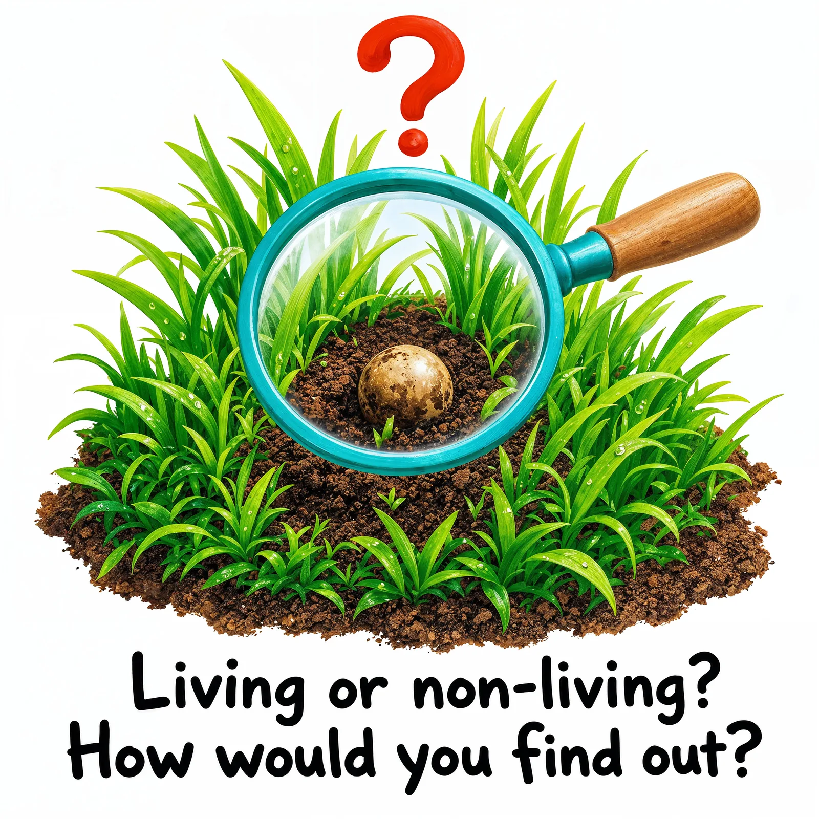 Living or non-living? A little detective work to find out.