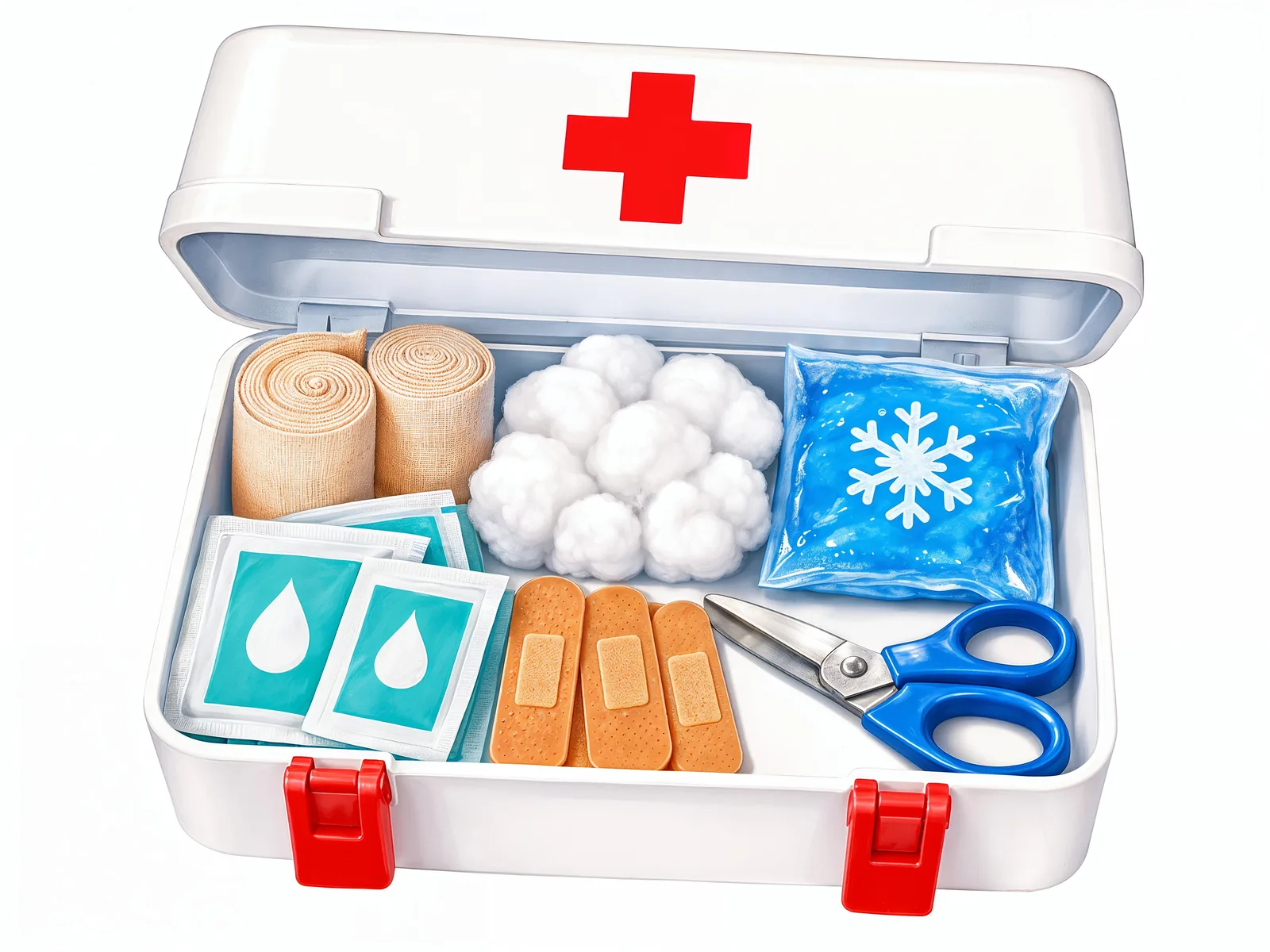 Inside a first-aid kit — what's there to help.