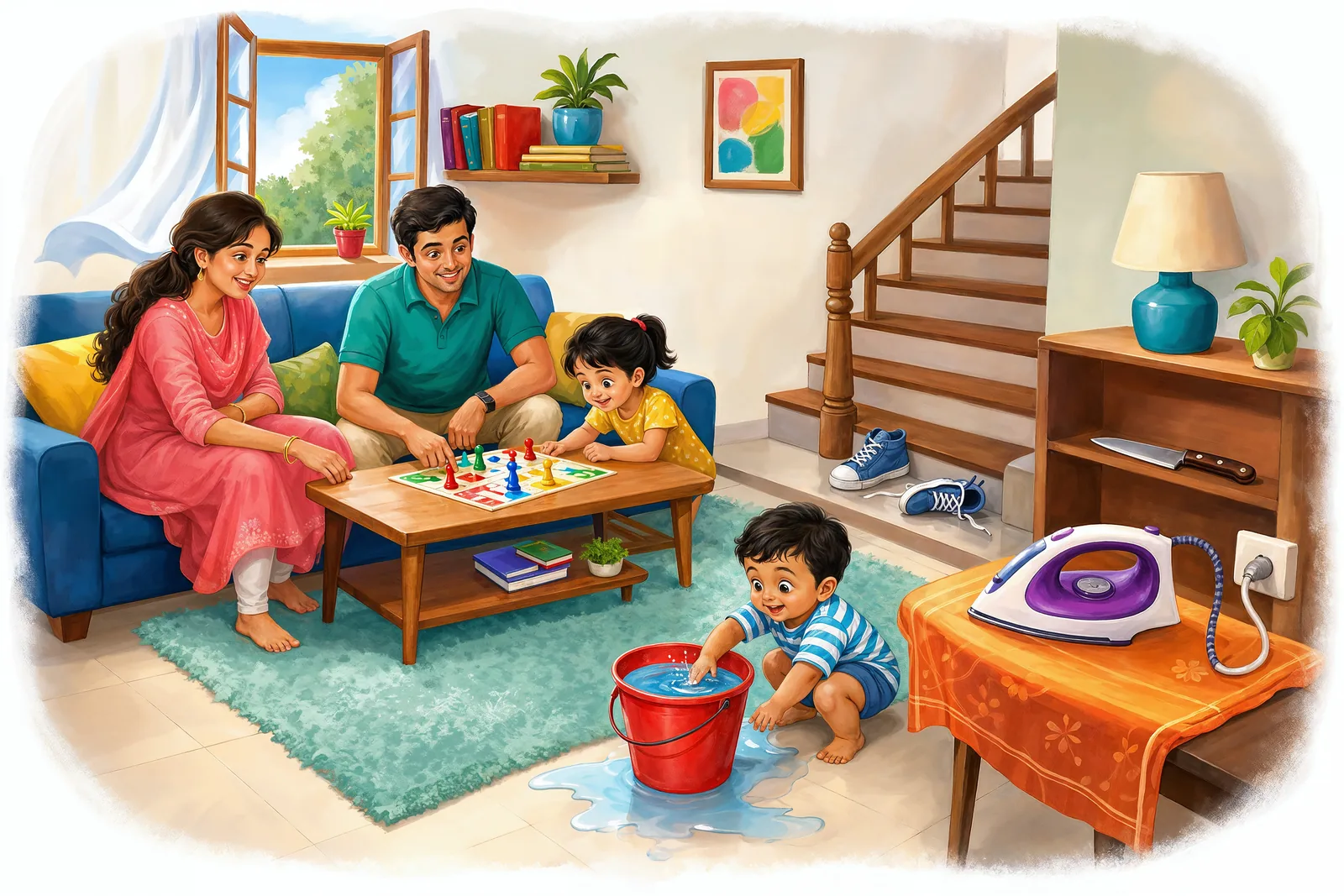 Spotting safety hazards around the home.