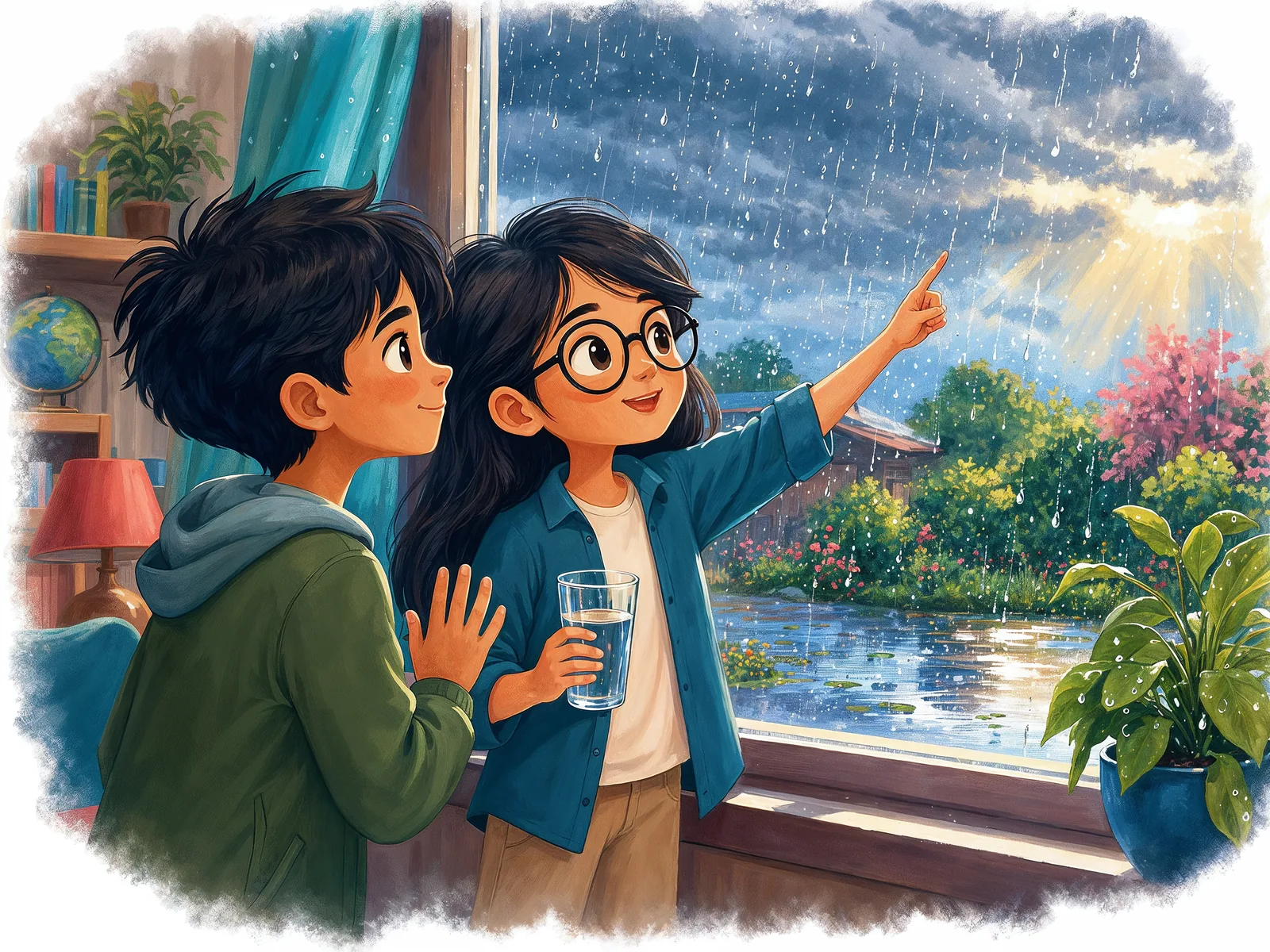 Watching the rain from a window — where does weather come from?