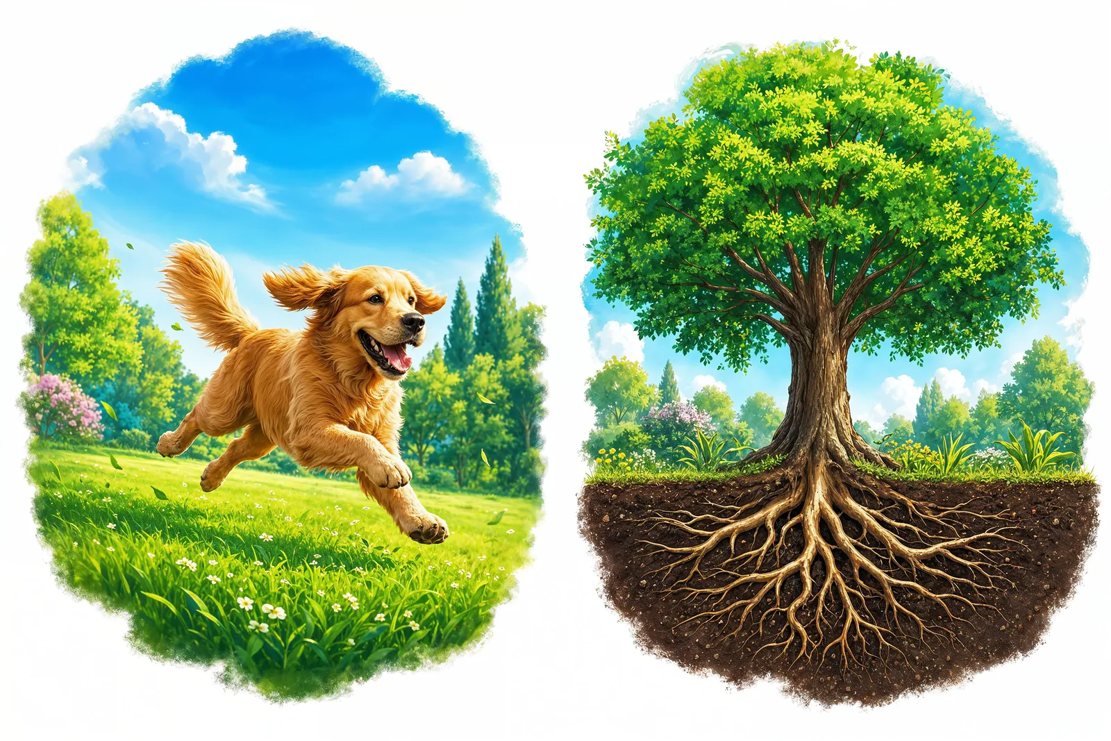 Comparing how animals and plants live and grow.