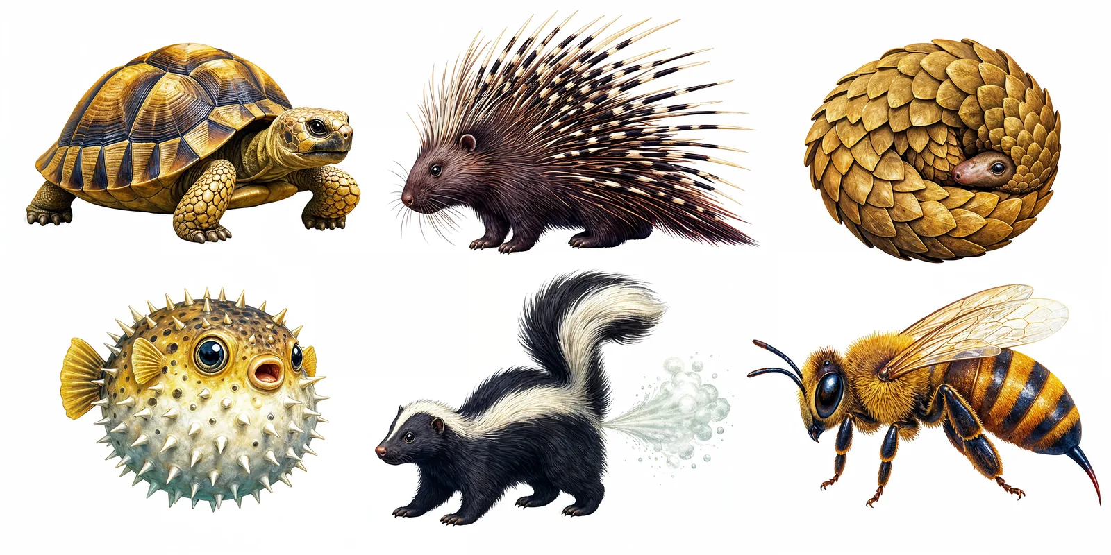 Body armour — shells, quills and scales that protect.