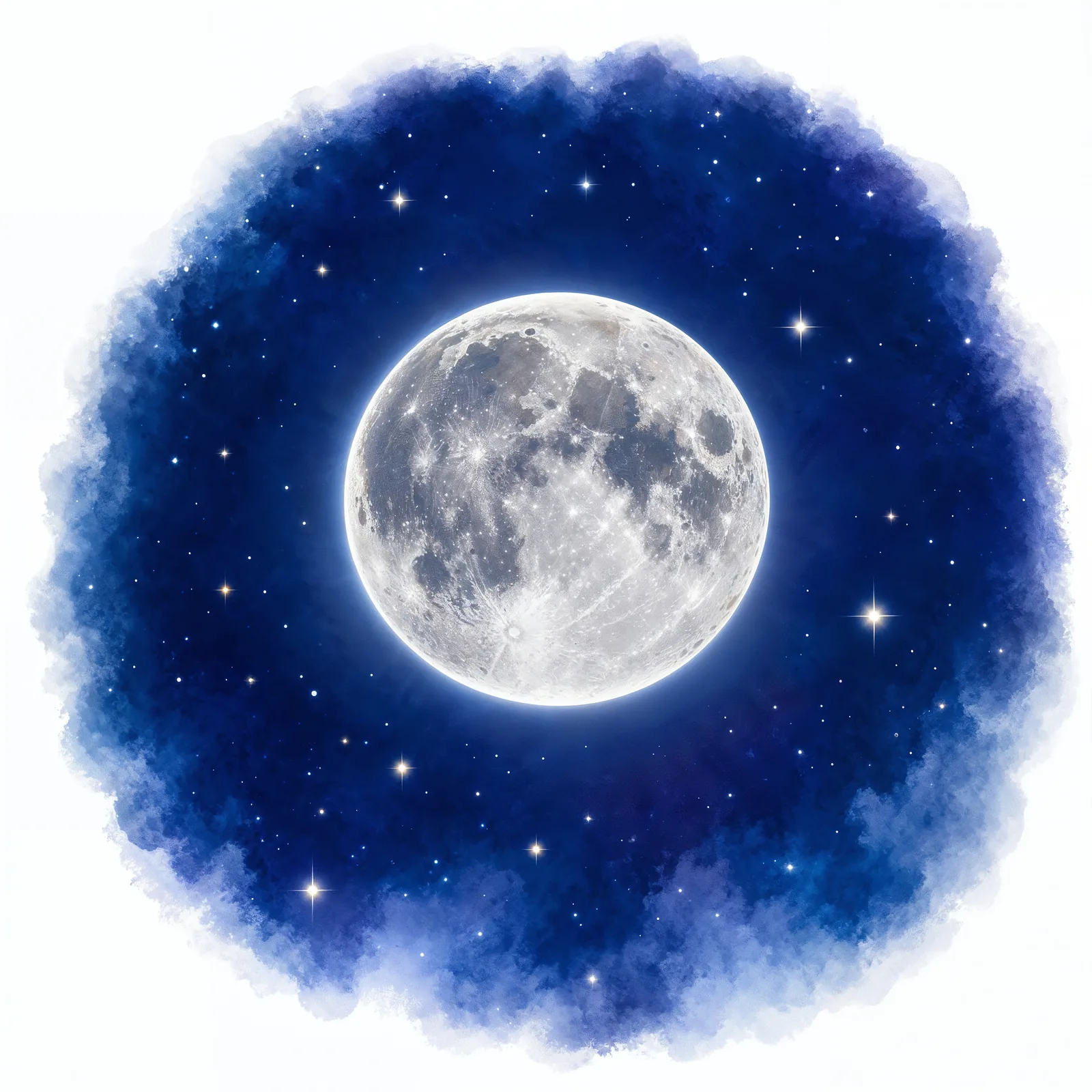 The Moon — Earth's companion, glowing in the night sky.