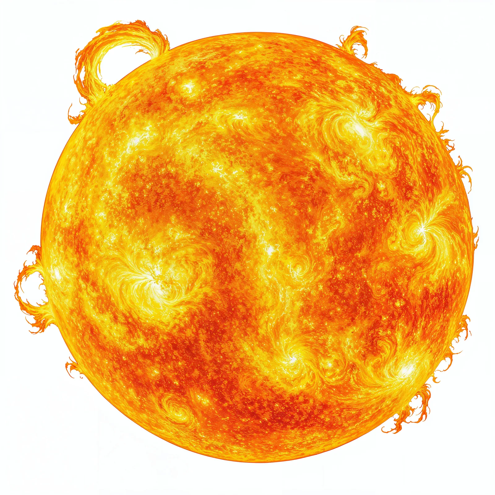 The Sun — our nearest star, a giant ball of burning gas.