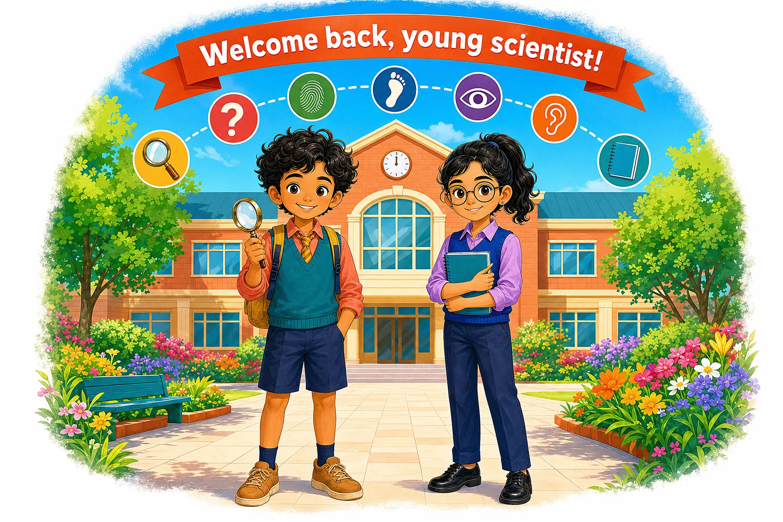 Chapter opener: a young scientist steps onto the path of finding out what is real and what is not.