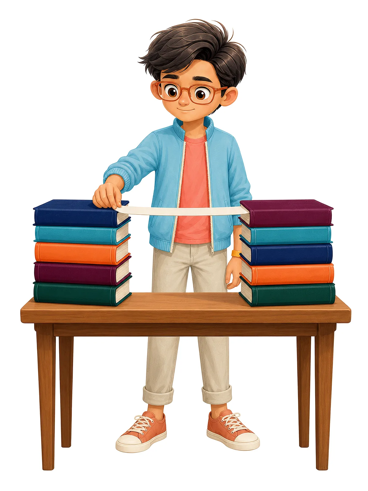 Arjun predicts that a folded paper strip and a flat one will hold the same weight.